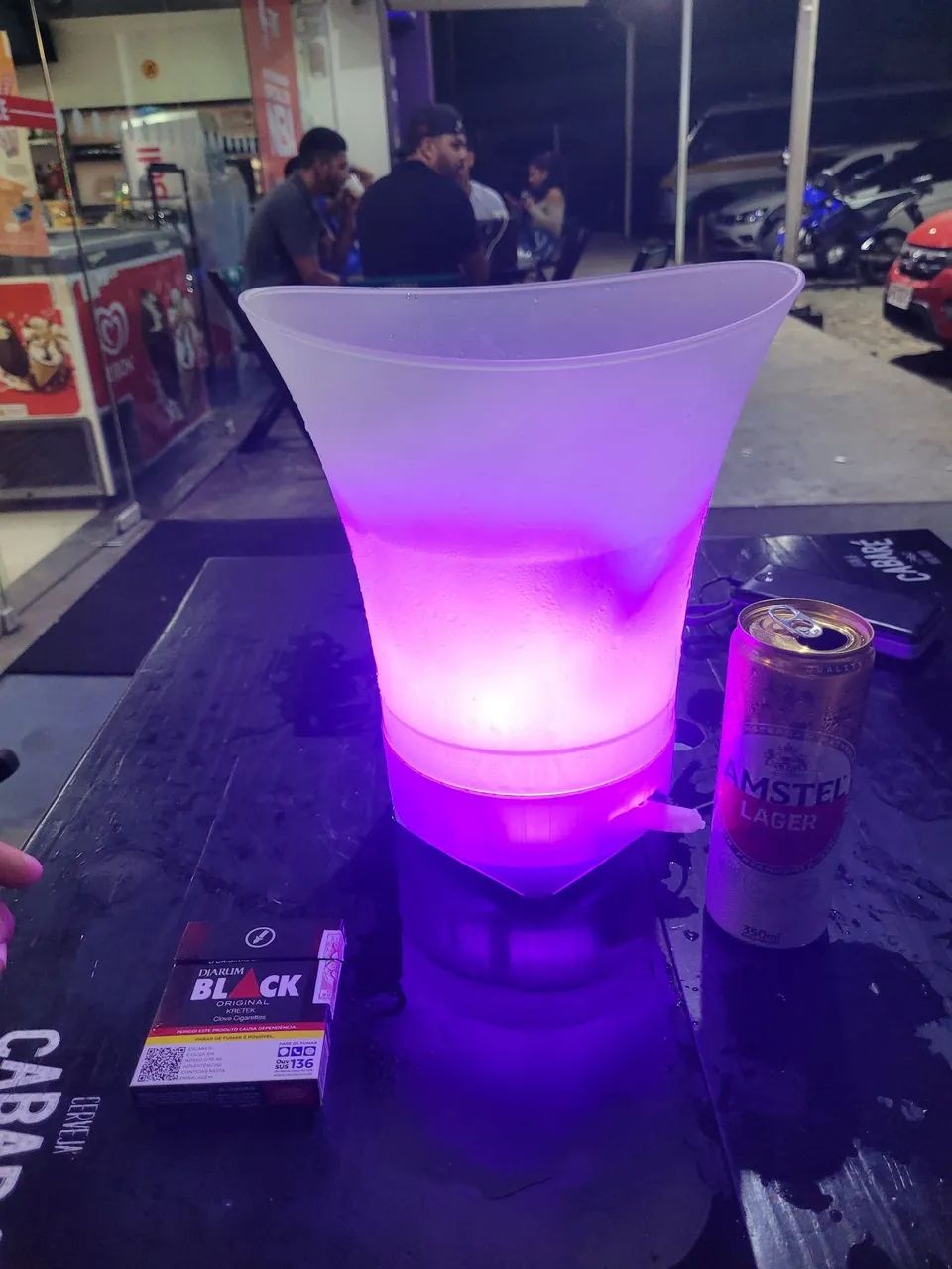 Balde de cerveja com som e led