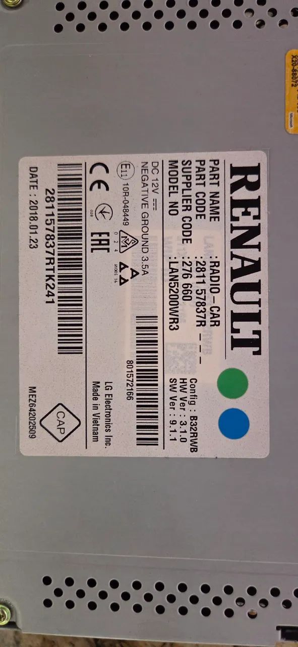 Central Multimídia Original Renault Media Nav Evolution - Modelo LAN5200WR3 (Kwid) - Foto 3