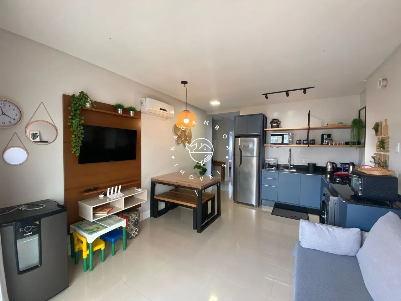 Apartamento Mobiliado 2 Quartos com Suíte a 150m da Praia Grande - Foto 3