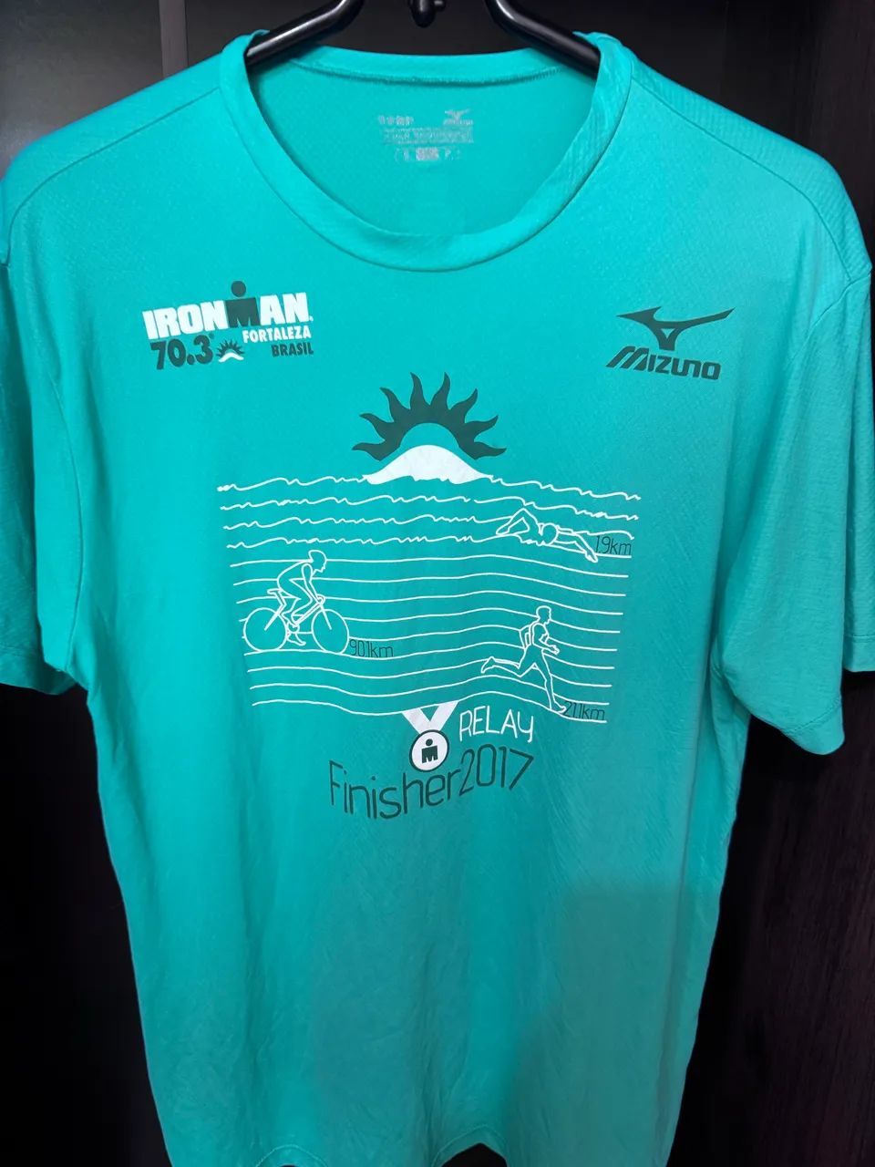 Camisa Mizuno Ironman 70.3 Fortaleza Finisher 2017 Triathlon