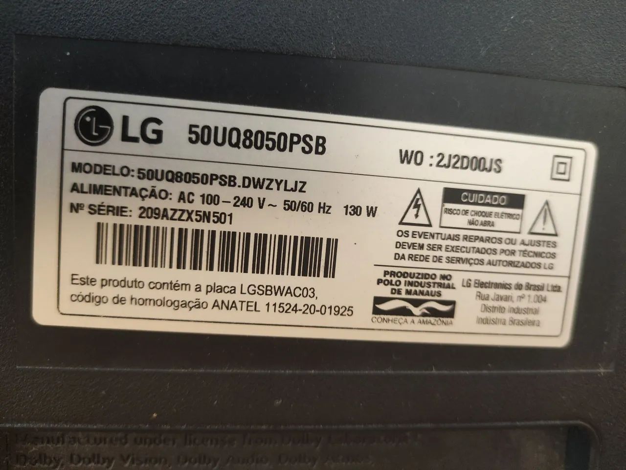 Vendo pra retirada de peças , Tv LG de 50 polegadas  - Foto 3