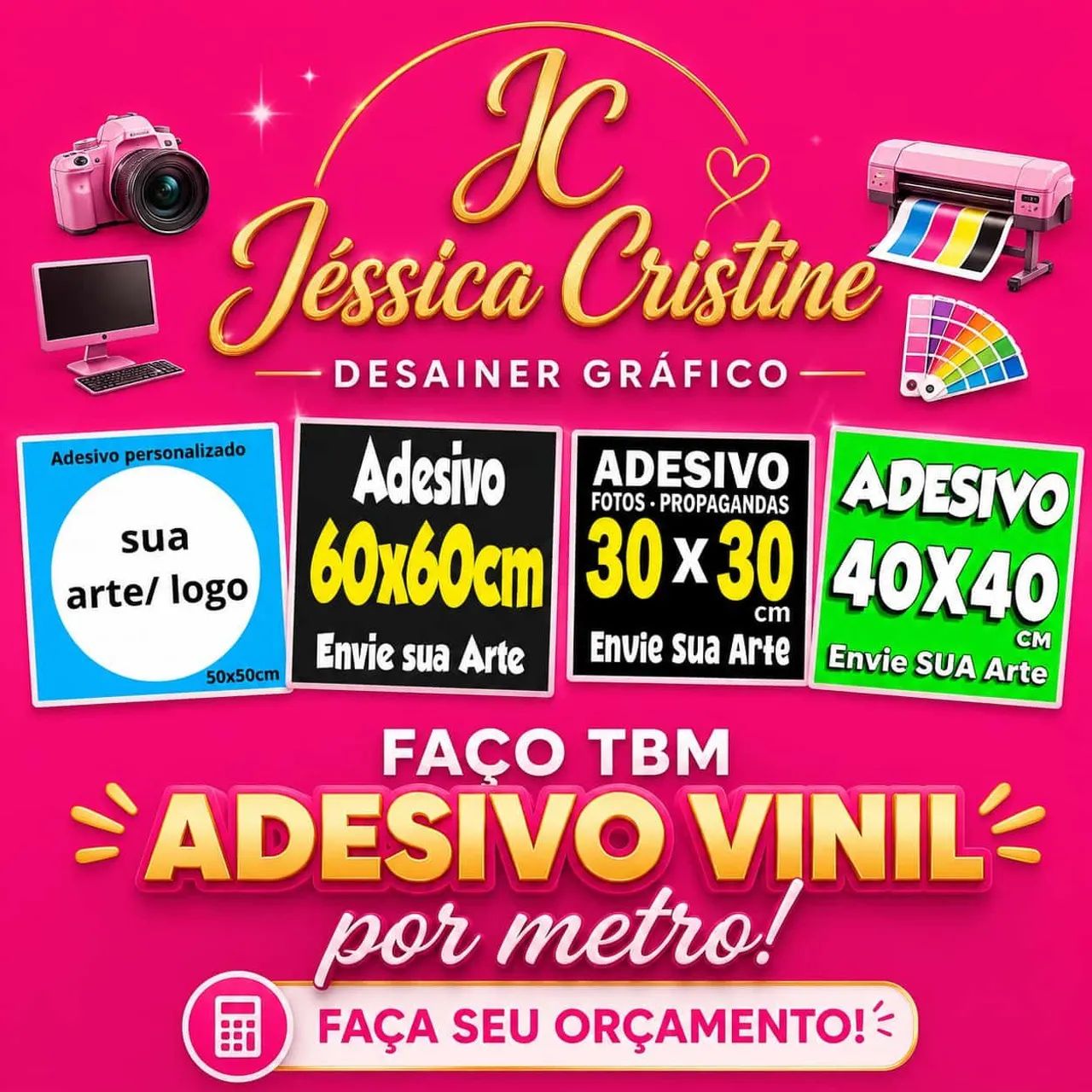 Jéssica Cristine desainer gráfico Jc  - Foto 3