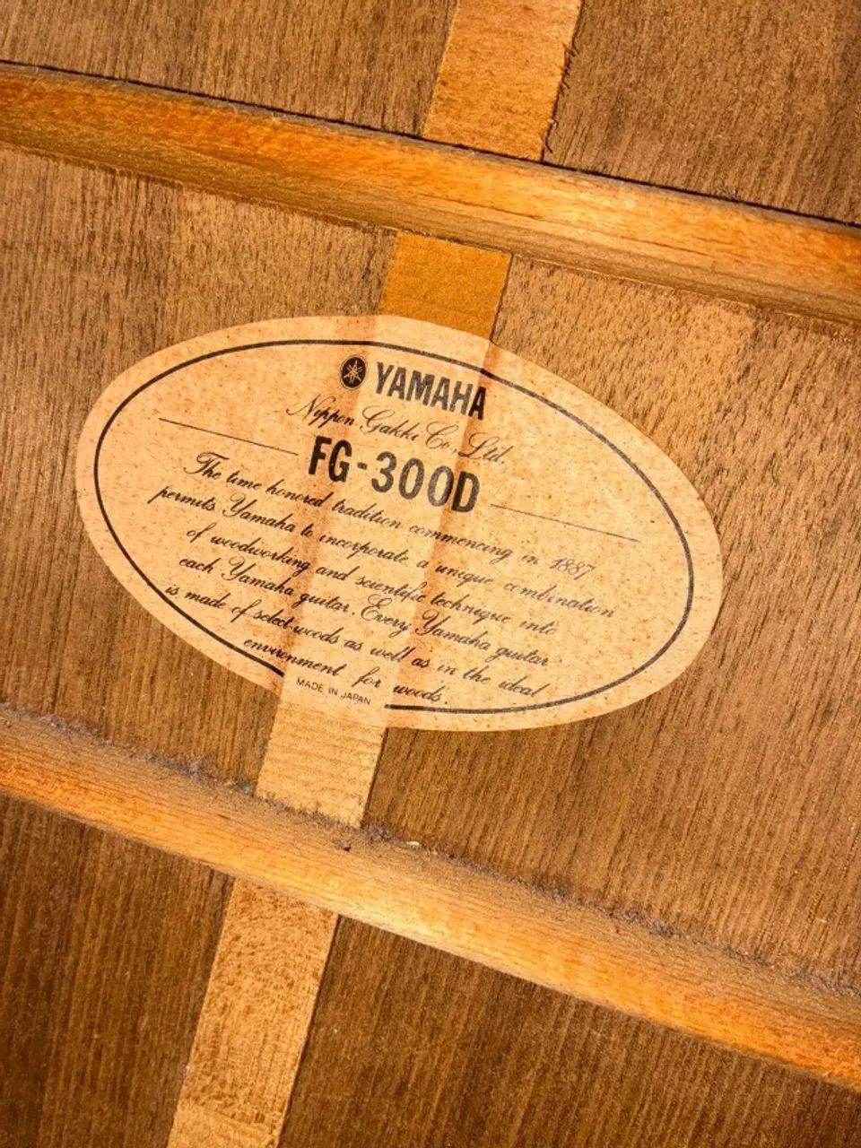 Violão Yamaha FG-300D ? Made in Japan | Década de 80