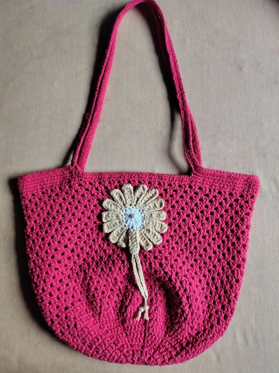 Bolsa Estrela em Crochê 