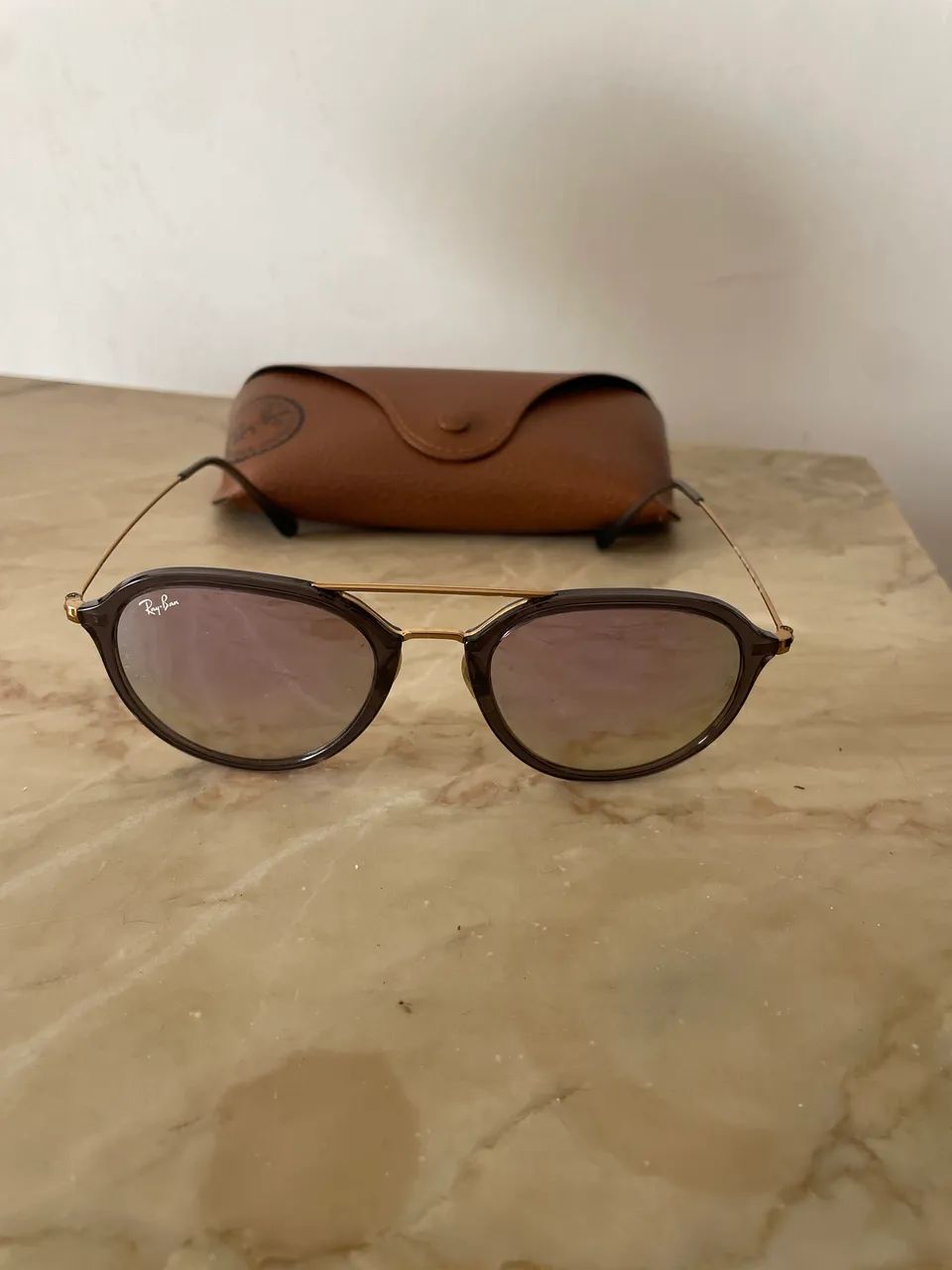  Óculos Ray-ban roxo espelhado - Foto 2