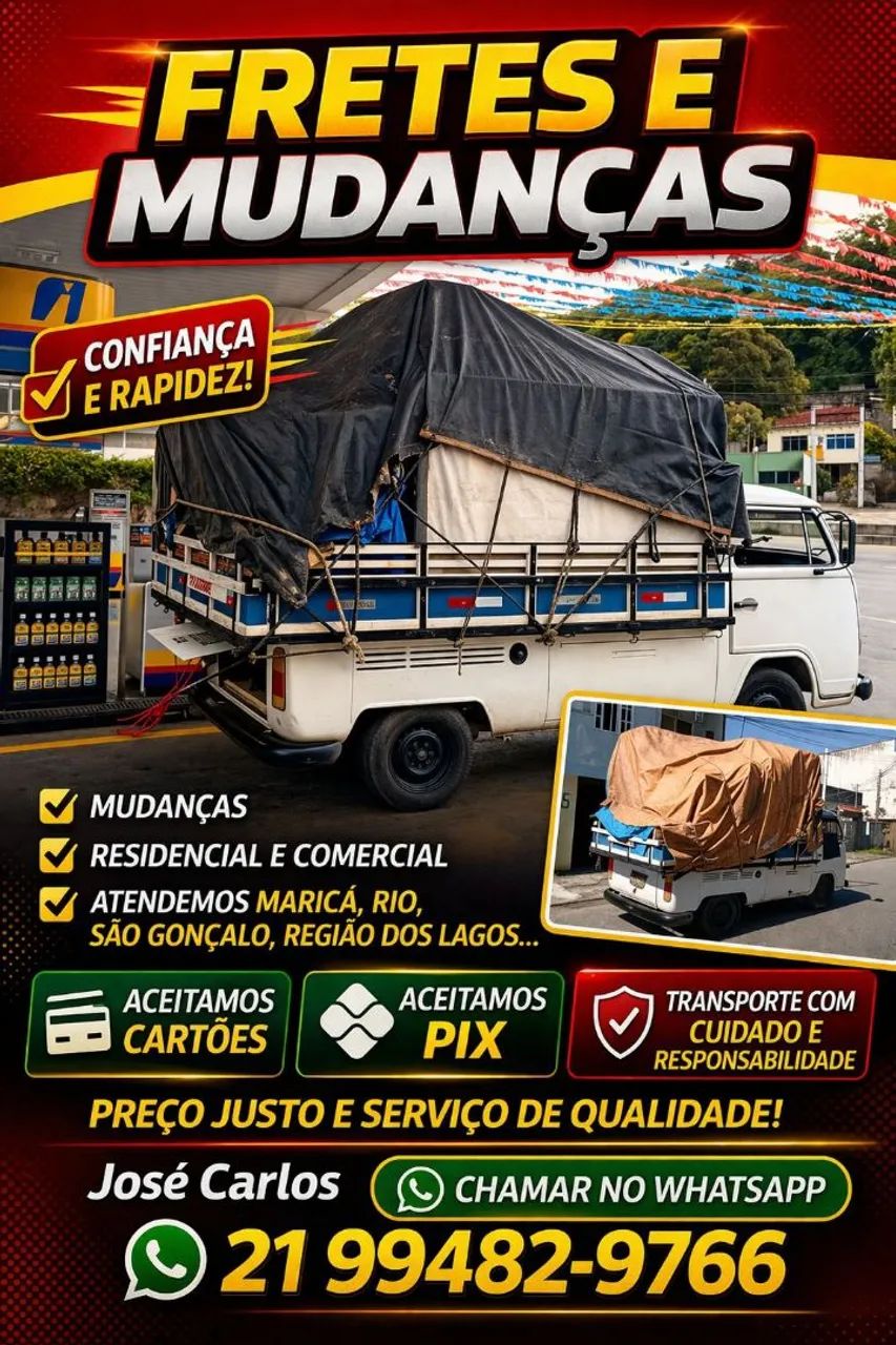 Frete e mudanças e transporte em geral 