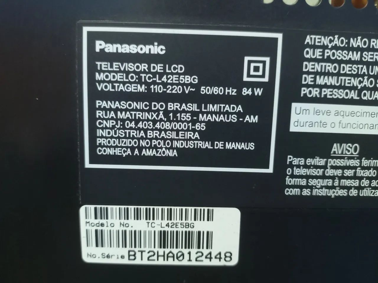 Vendo Tv Panasonic 42" LCD(Não é SMART TV) - Foto 5