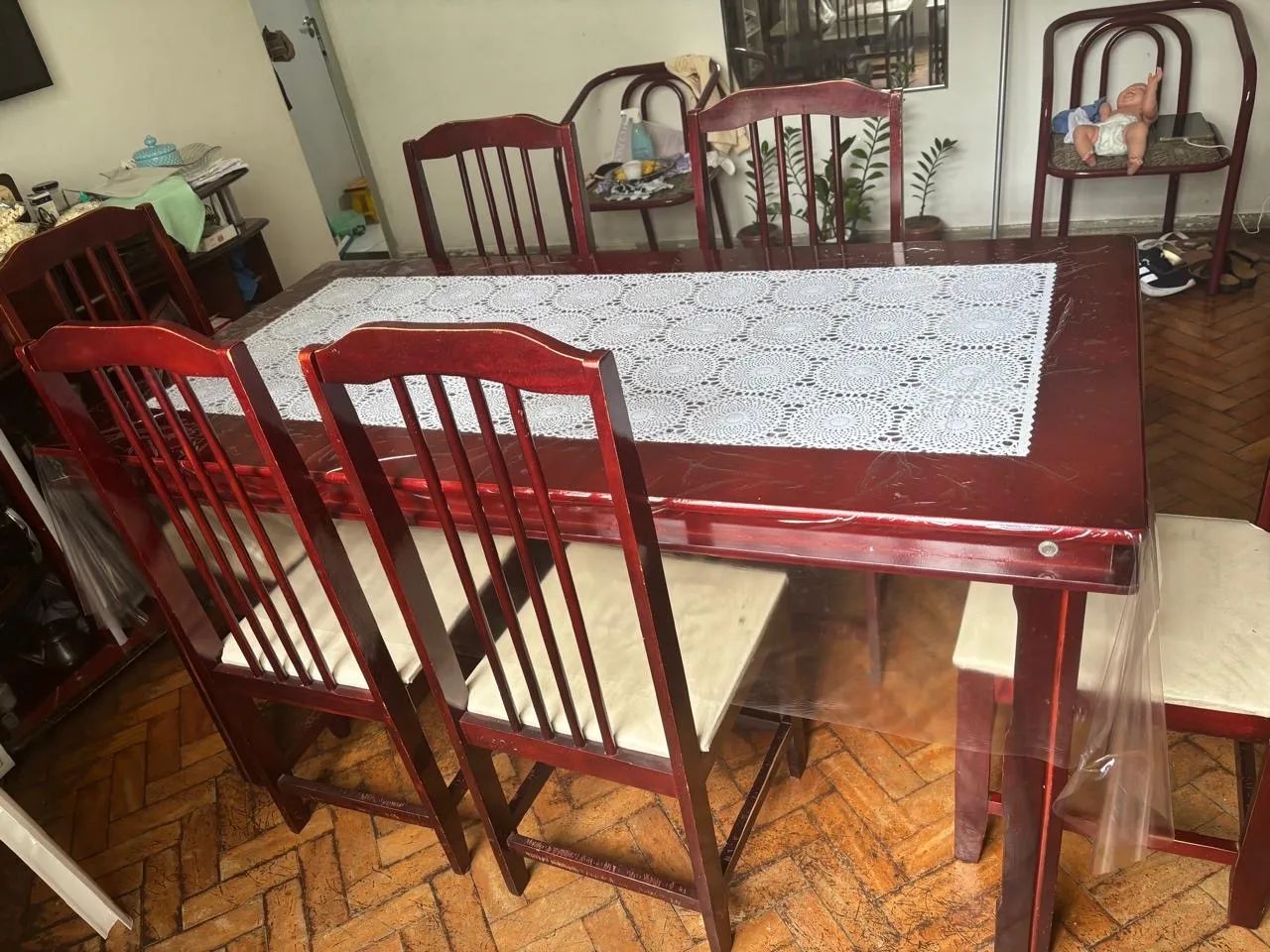 Mesa retangular de 6 cadeiras - Foto 2