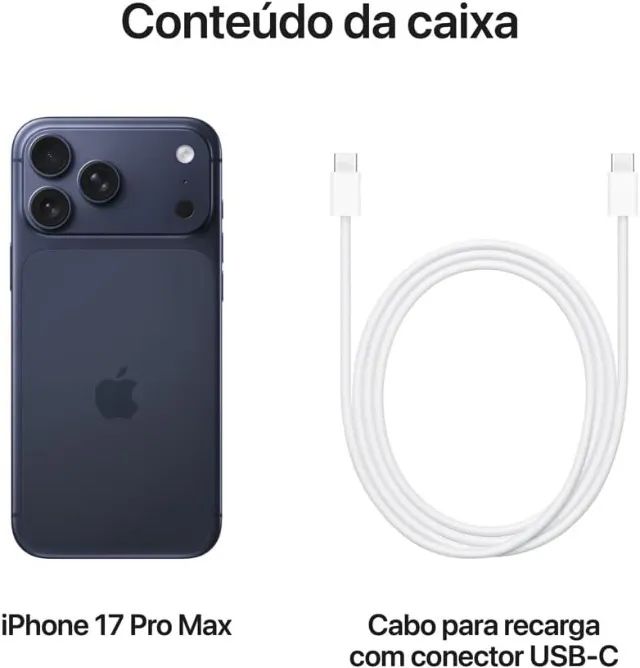 Appe Iphone 17 Pro Max 256GB Azul - Lacrado - Garantia Apple. - Foto 5