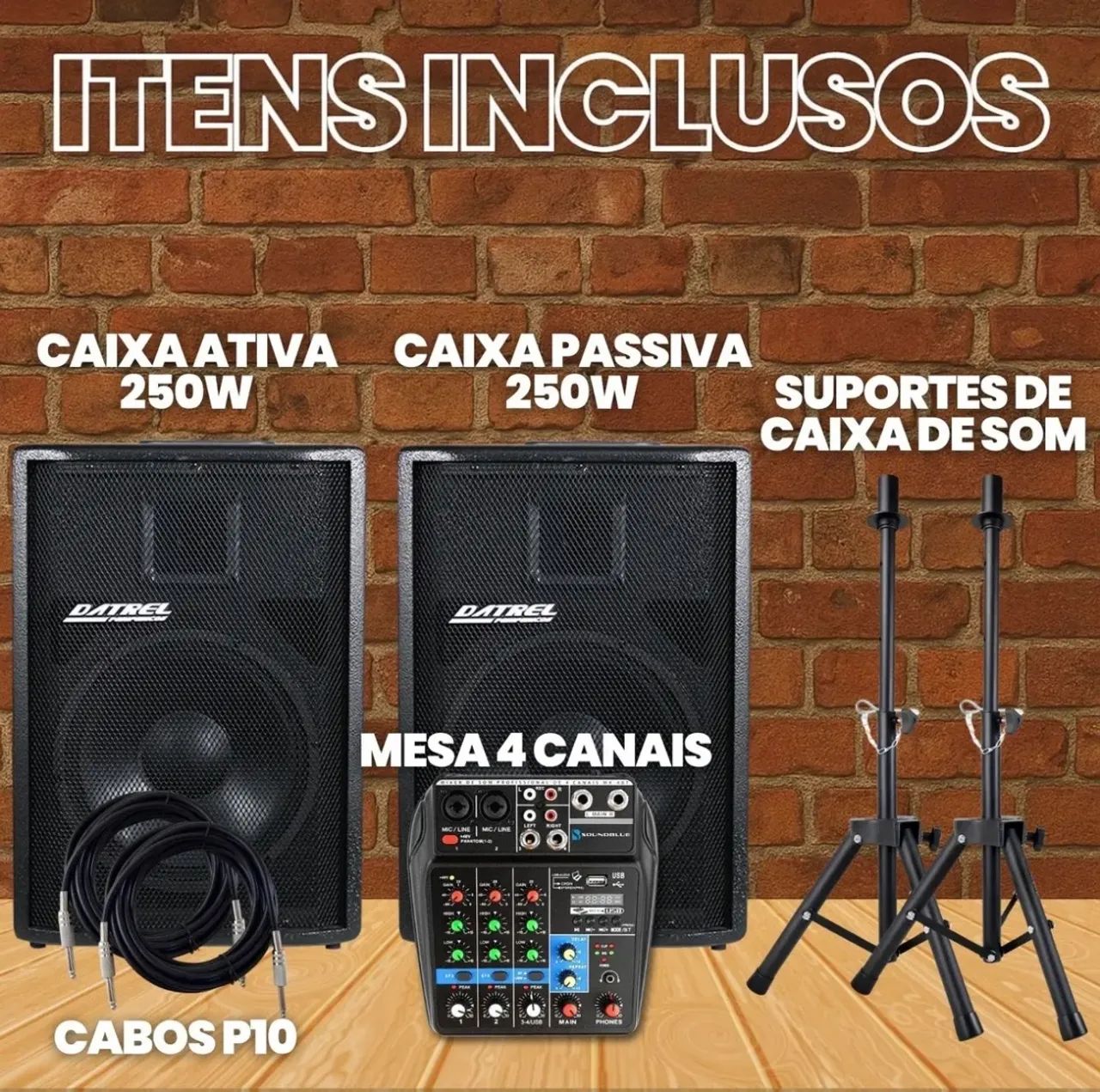 Kit caixa de som Datrel - Foto 5