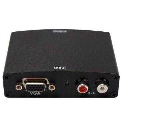 Adaptador Conversor Vga X Hdmi Com Áudio Para Xbox360 Ps3 Tv PC Notebook