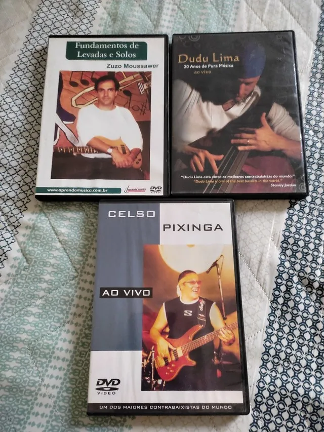 3 dvds de contra baixo