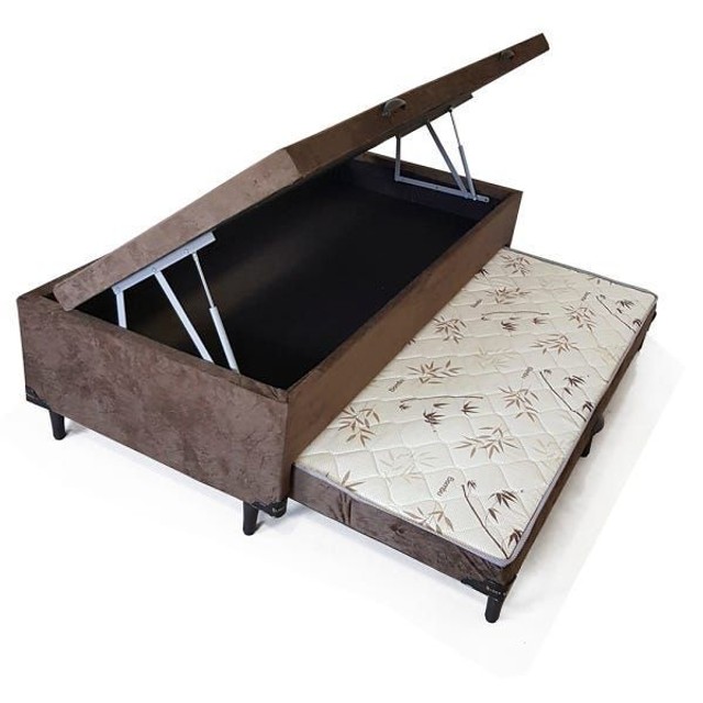 Quarto base baú solteiro com cama auxiliar - Foto 4
