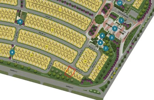 Ágio Jardins Miami - Dois Lotes juntos próximos a portaria 406,16m² - direito com dono