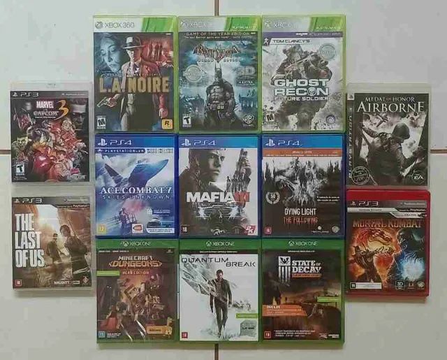 Lançamentos de jogos para ps3,ps4,xbox360 e xbox one