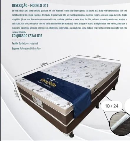 CAMA BOX CASAL D33 ORTOBELLO  - Foto 2