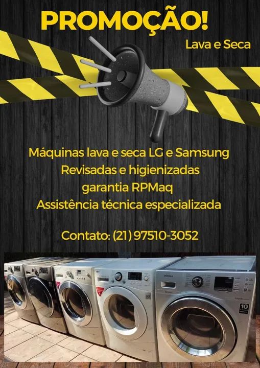Promoção Máquinas Lava e seca vários modelos 