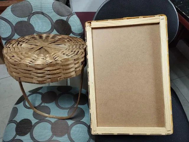 Cestos de vime médios decorativos - Foto 2