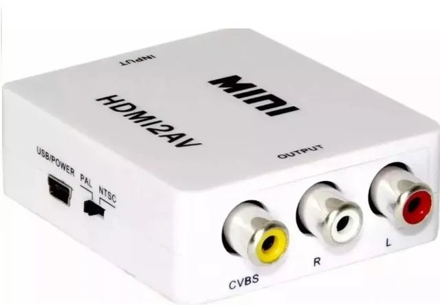 Mini Adaptador Conversor De Hdmi Para Video 3rca Av - Foto 2