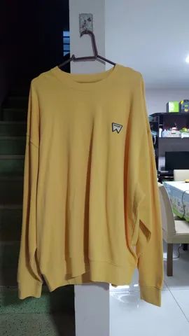Moletom careca Wrangler Amarelo XXL