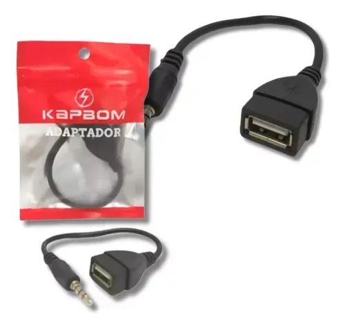 Adaptador P2 (3.5mm) X Usb Fêmea Kapbom Uh039