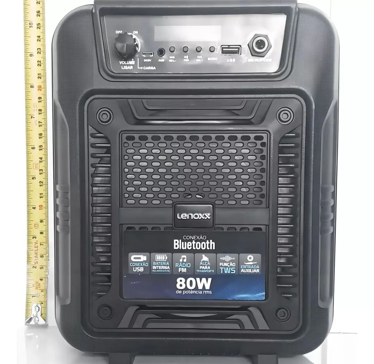 Caixa de som portátil Lenoxx 80w