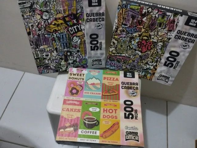 Quebra-cabeça Edição Poster (Kit com 3 QCs) - Game Office/Toyster