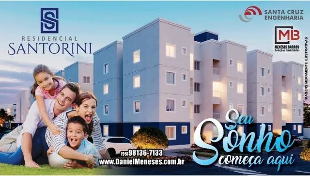 Residencial Santorini | Santa Cruz Engenharia | 46m² | Leia a descrição