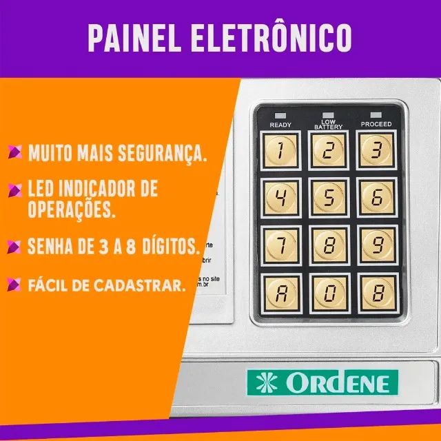 Cofre Digital Com Senha 31x20x20 Bem Grande Super Resistente - Foto 5