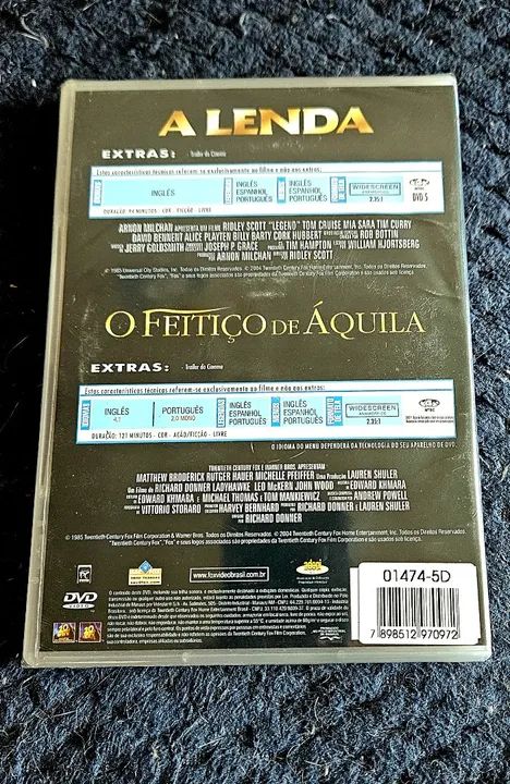 DVD edição dupla - A Lenda - O Feitiço de Águia - lacrado - Foto 2