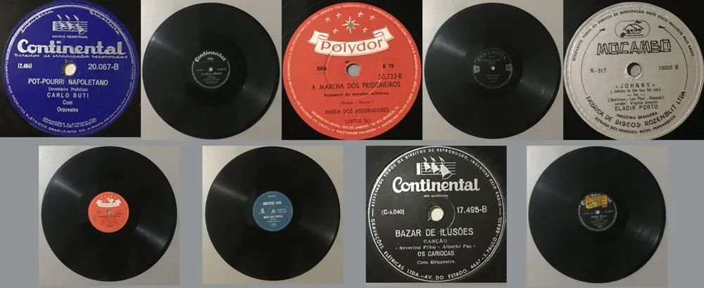 09 Discos Antigos 78 RPM Valsa/Tarantela/Fox-Trot/Bolero, Anos 1940/50 Raríssimos! - Foto 2