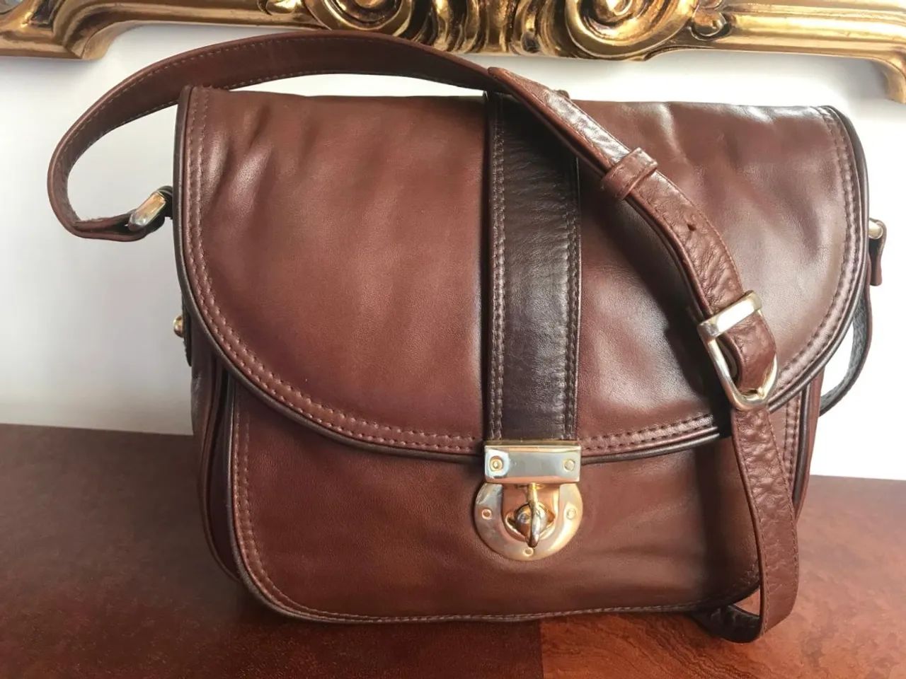 bolsa de couro  editar legítimo argentino