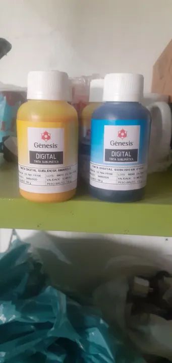 Tinta sublimatica Genesis - Amarelo e Azul - 100ml - Foto 2