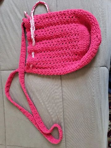 bolsa artesanal de crochê nova - Foto 2