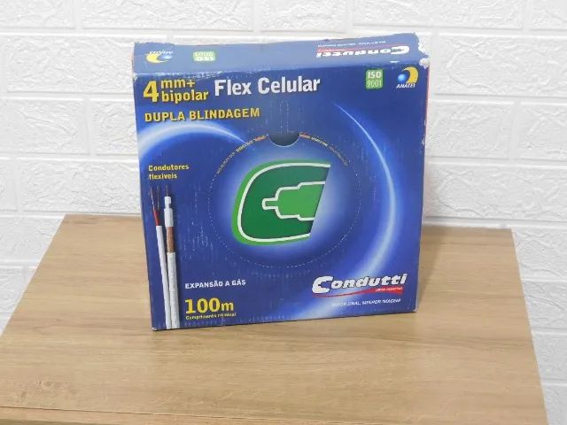 Cabo Coaxial Condutti 4mm Bipolar 80% Dupla Blindagem 100mts - Foto 2