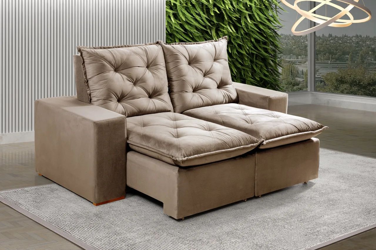 Sofá Retrátil Reclinável Minas 1,90m OFERTA t322 - Foto 3