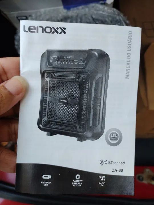 Caixa de som portátil Lenoxx 80w - Foto 4