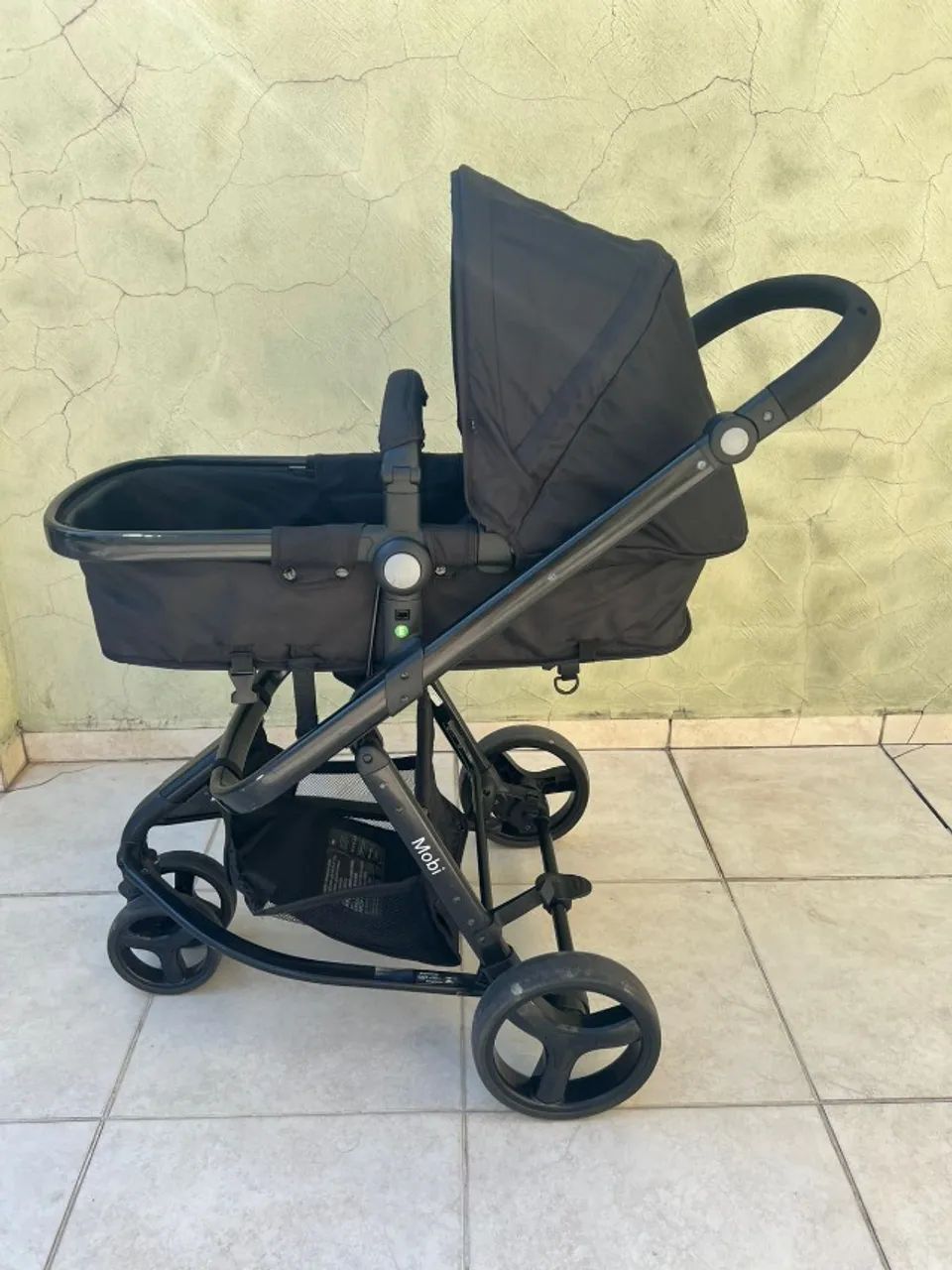  Carrinho Travel System Mobi NV Trio Safety 1st - Full Black + Colchão Exclusivo