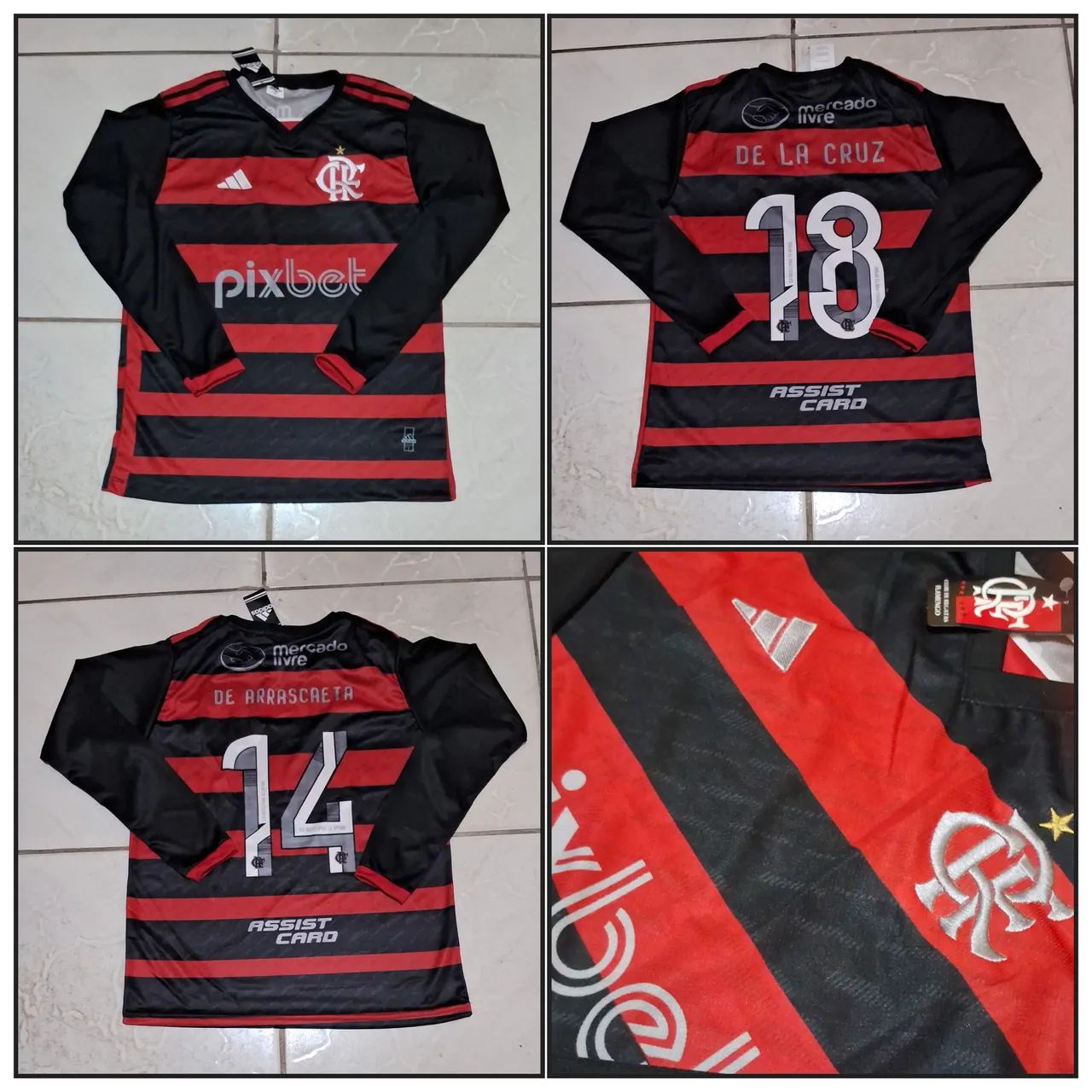 Camisas do flamengo manga longa - Foto 2