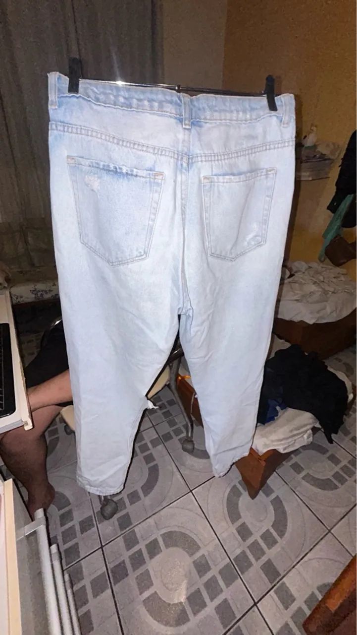 Calça Jeans Destroyed rasgada - Foto 3
