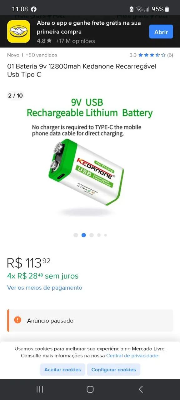 Detector de Metais Acompanha Duas Baterias  - Foto 5