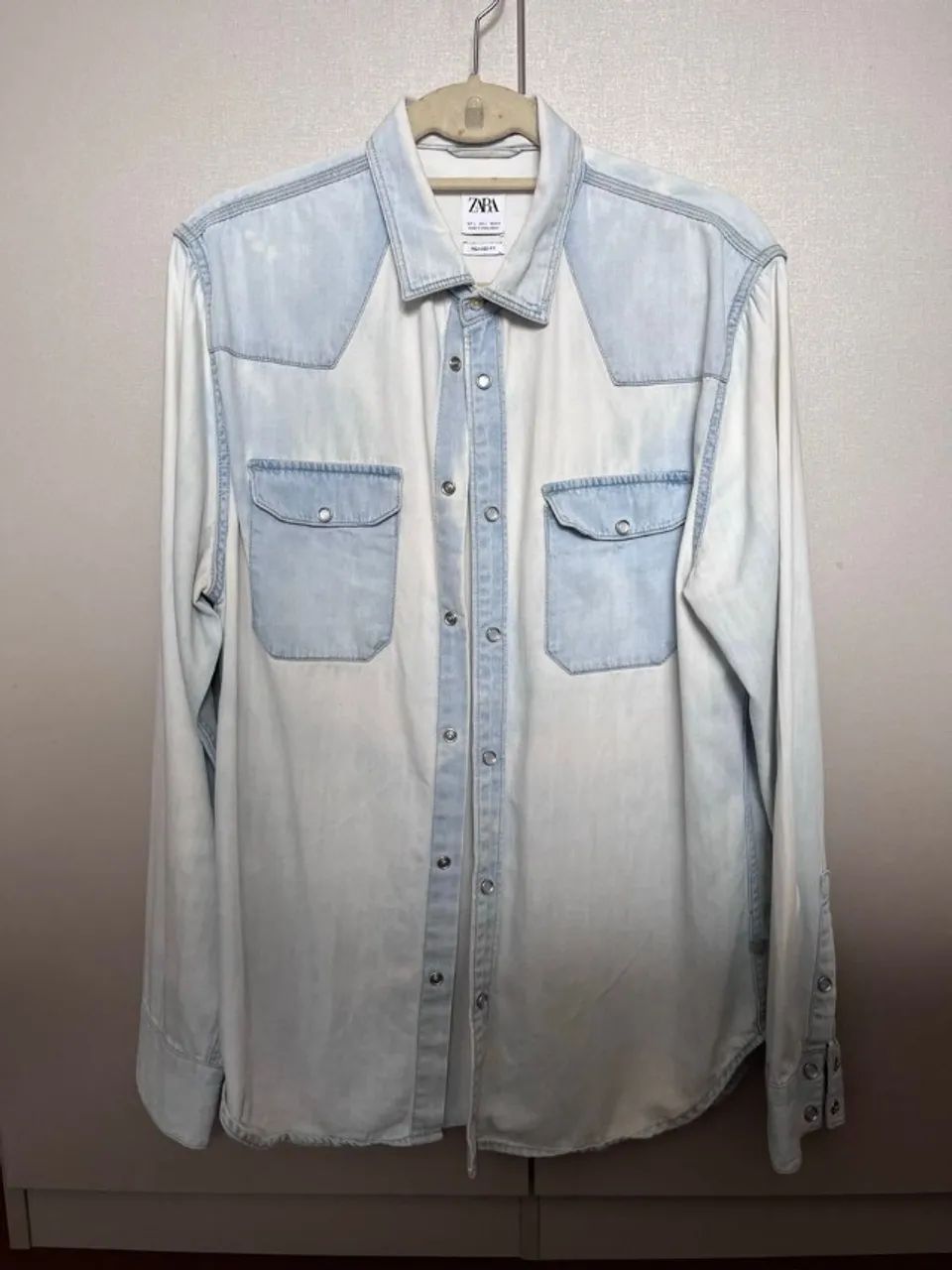 camisa jeans zara