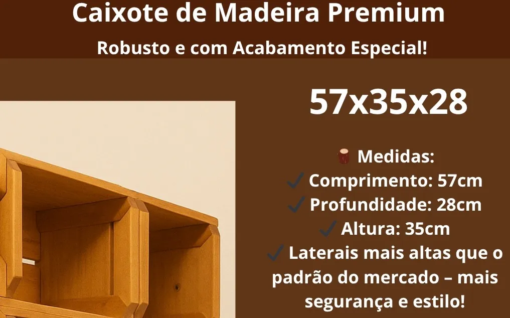 "caixotes de madeiras" no Brasil