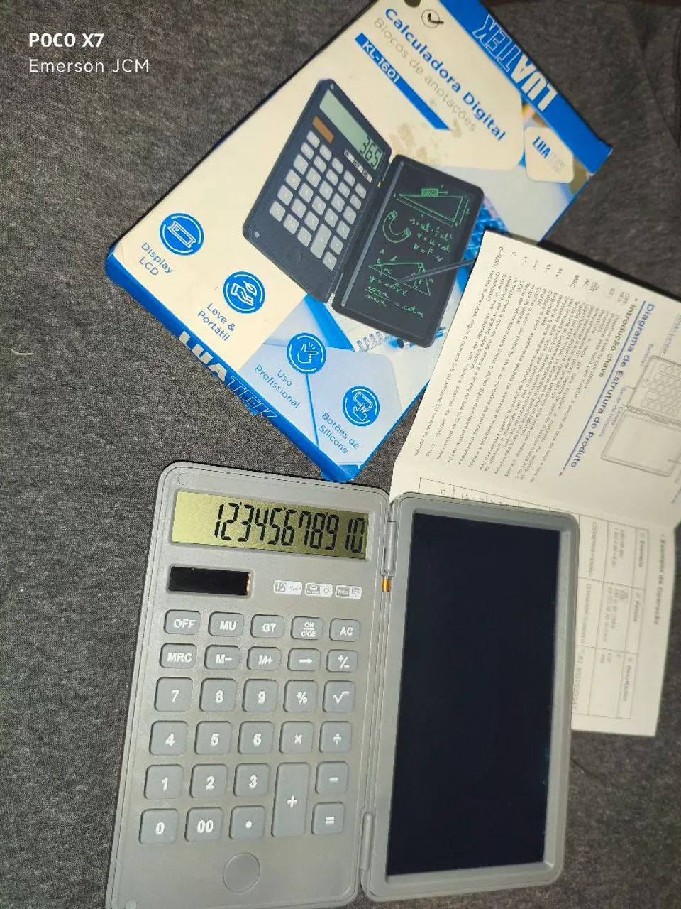  Calculadora Digital Luatek KL-1601!  NOVA. - Foto 4
