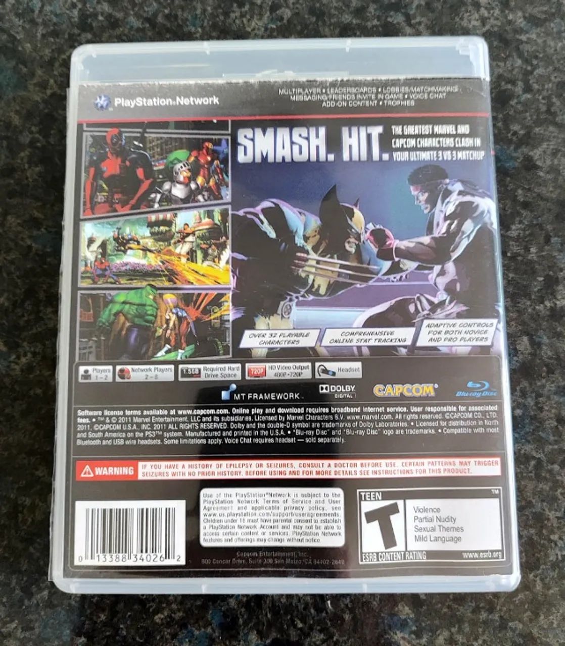 Marvel vs Capcom 3 PS3 Caixa vazia - Foto 3
