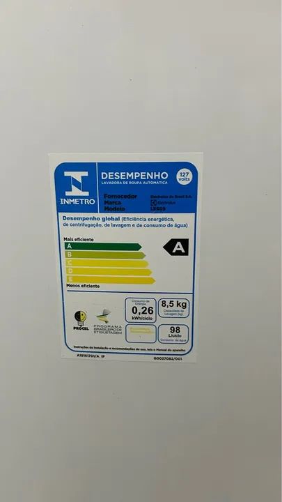 Máquina de Lavar Roupa Electrolux 8,5kg - EssentialCare - Foto 2