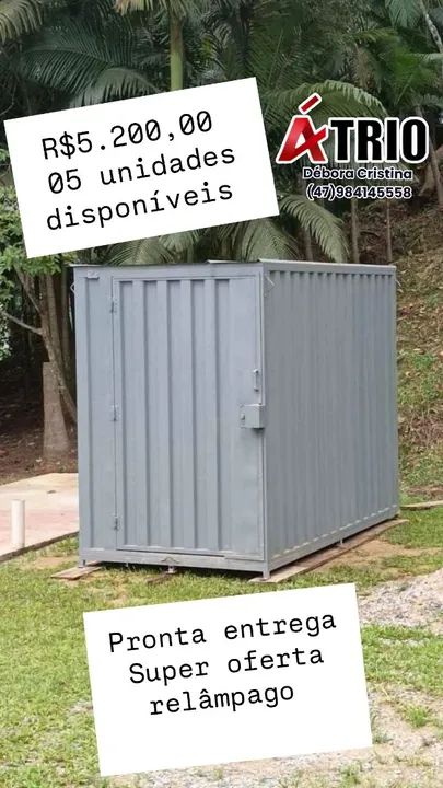 Container galvanizado Desmontável - Promoção Imperdível! - Foto 3