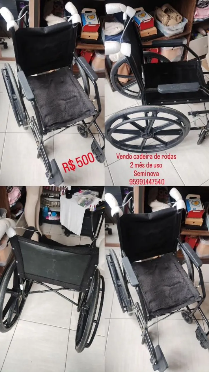 Cadeira de Rodas Semi Nova - R$500