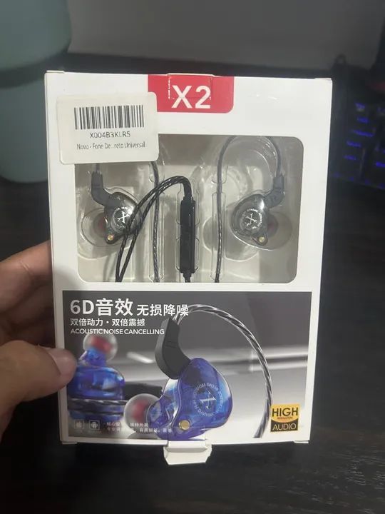 Fones de Ouvido KZ ZSN Pro X2 - 6D Audio - Novo