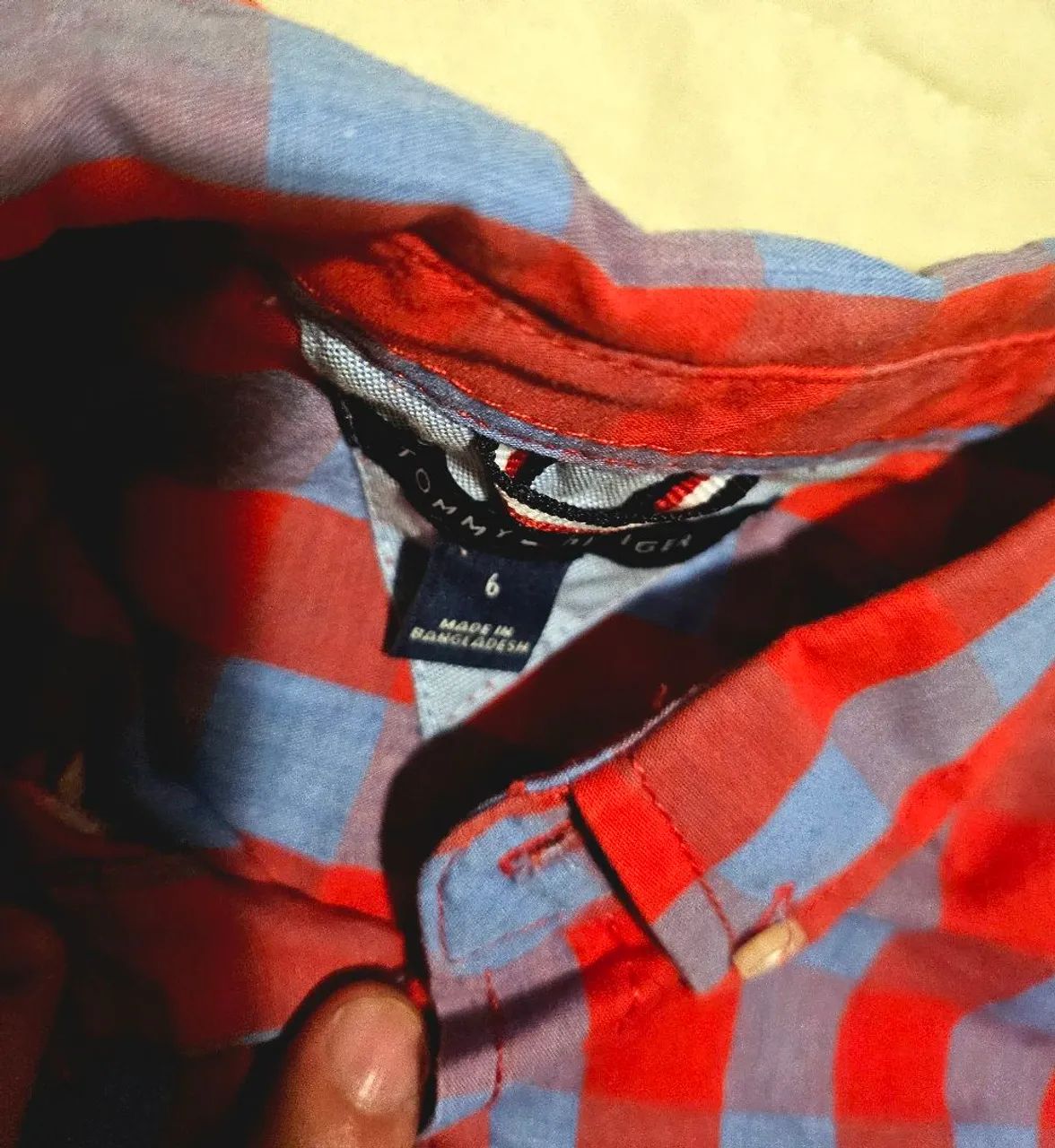 Camisa Xadrez Tommy Hilfiger Infantil - Foto 2
